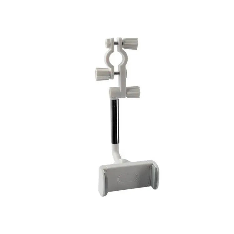Black car mobile phone holder snapped onto rearview mirror cylindrical support frame