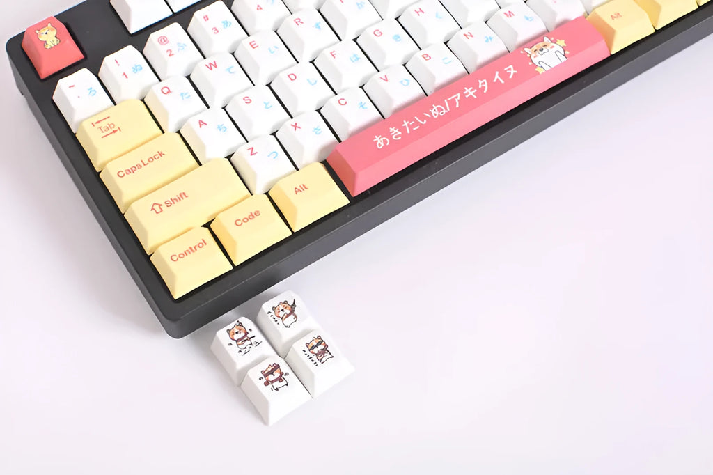 Height Chai Dog key cap set with 128 colourful keys in official standard package