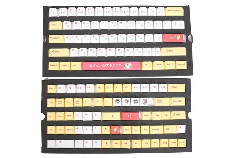 Height Chai Dog key cap set with 128 colourful keys in official standard package