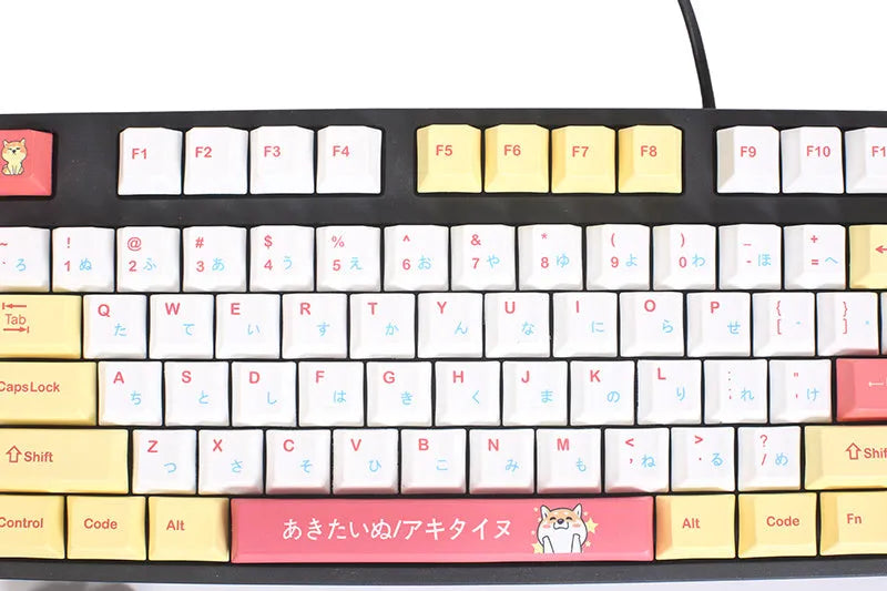 Height Chai Dog key cap set with 128 colourful keys in official standard package