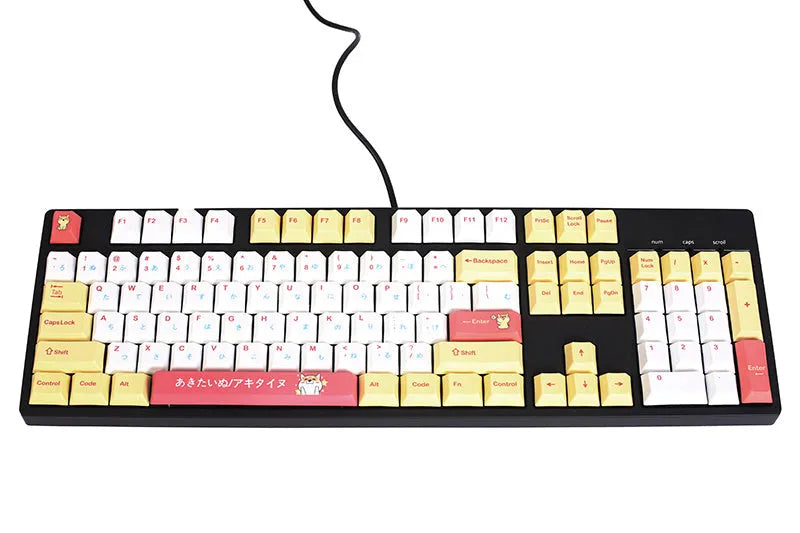 Height Chai Dog key cap set with 128 colourful keys in official standard package