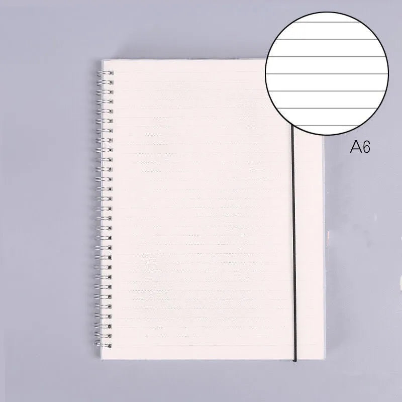 B5 coil grid notebook with super thick paper and PP cover in blue colour option