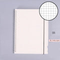 B5 coil grid notebook with super thick paper and PP cover in blue colour option