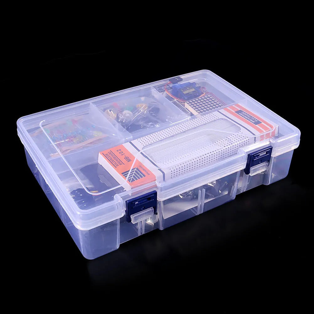 Arduino Improved UNO R3 RFID Starter Kit with 1602 I2C LCD, RFID module, DS1302 clock and white colour option