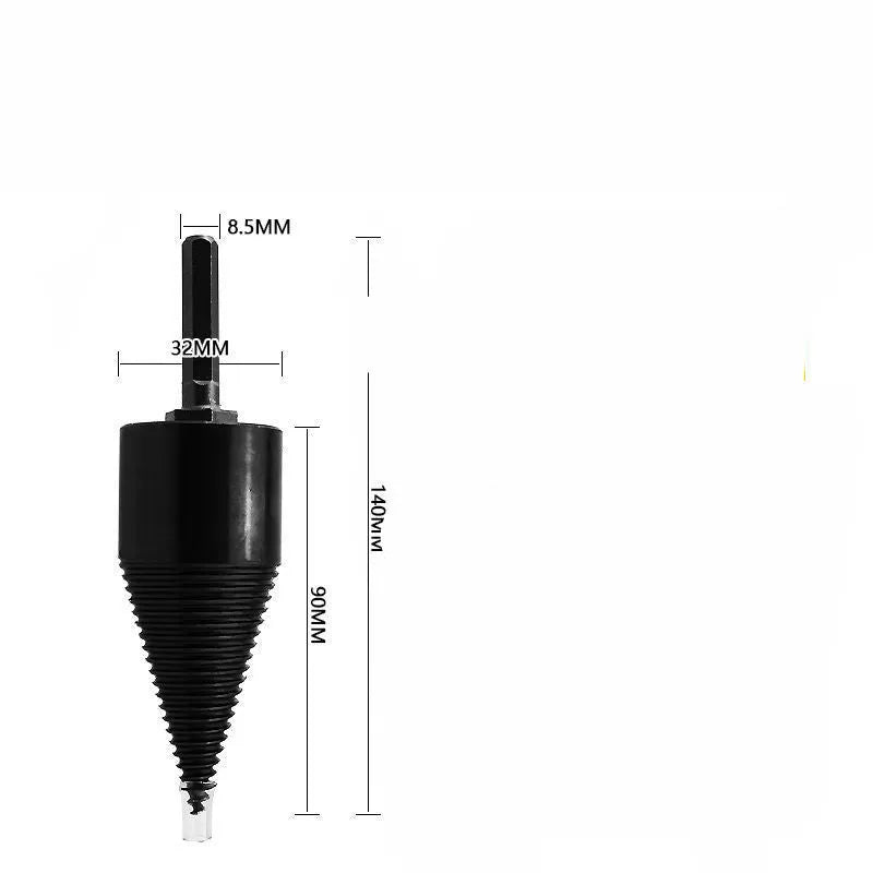 Hexagonal shank wood splitting drill bit in 32mm and 42mm sizes for electric drills.