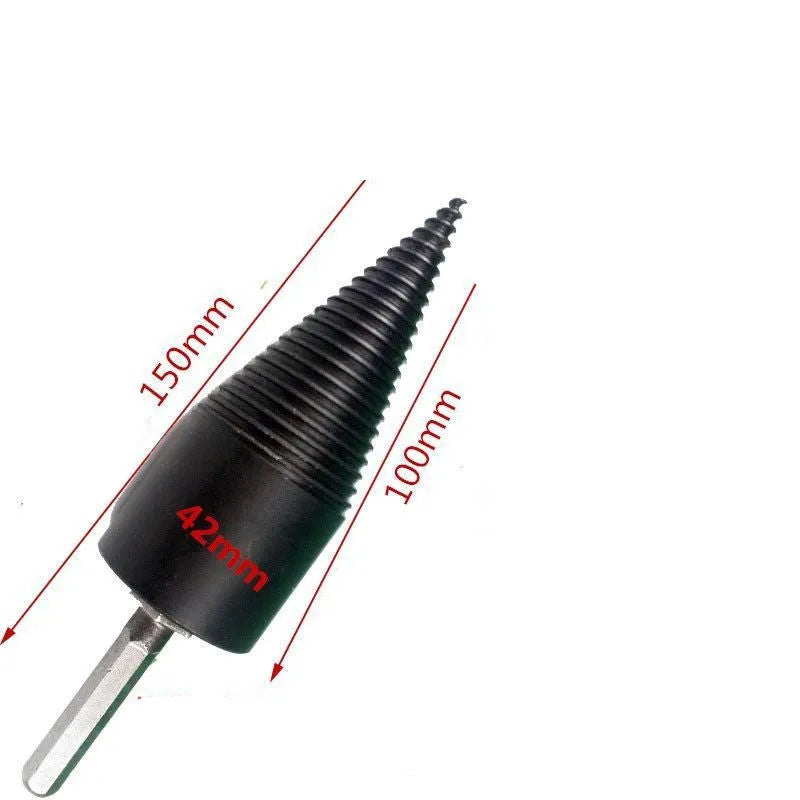 Hexagonal shank wood splitting drill bit in 32mm and 42mm sizes for electric drills.