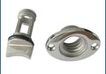 Stainless steel marine water plug for ship and yacht drainage measuring 38mm by 50mm