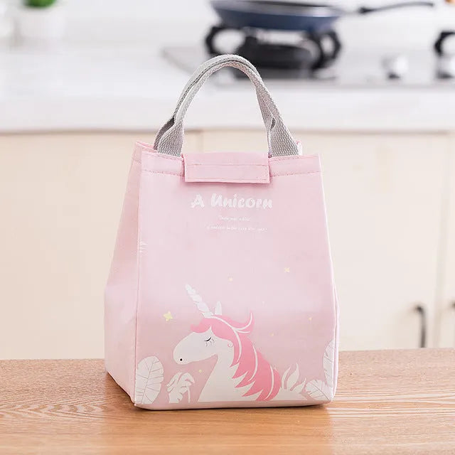 Insulated lunch bag with Oxford cloth construction and thermal protection in multiple colour patterns