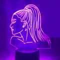 Black USB LED wall lamp with acrylic shade, remote and touch control, 200mm size, star light colours 9 and 11