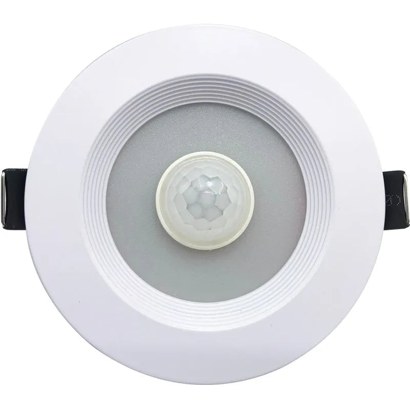 Infrared body sensing LED down light with aluminium housing for automatic ceiling installation