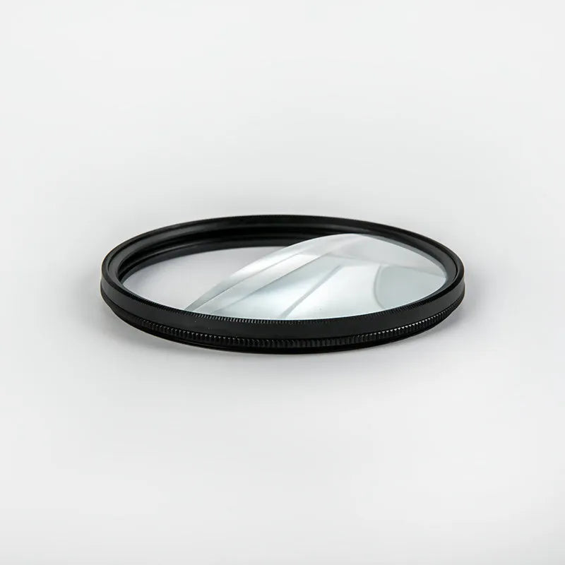 77mm half moon split focus filter for SLR cameras with microfiber cloth and storage bag
