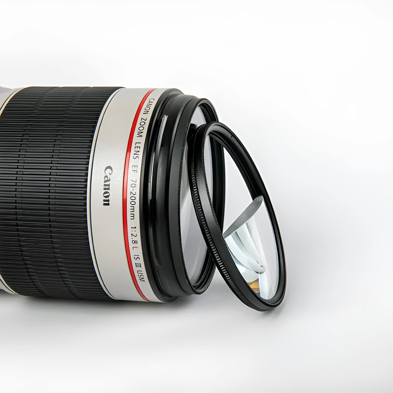 77mm half moon split focus filter for SLR cameras with microfiber cloth and storage bag