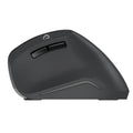 Black 2.4G wireless mouse with USB interface, 1600dpi optical sensor and six buttons, 118.8mm rat-size body