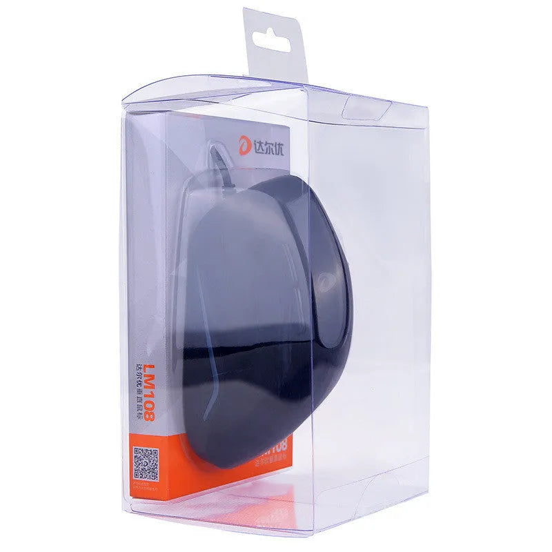 Black 2.4G wireless mouse with USB interface, 1600dpi optical sensor and six buttons, 118.8mm rat-size body