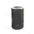 Black curling barrel made of plastic and resin measuring 3x6.3cm