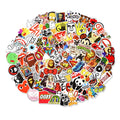100 mixed graffiti and cartoon stickers, self-adhesive, 6cm to 12cm, for smooth surfaces