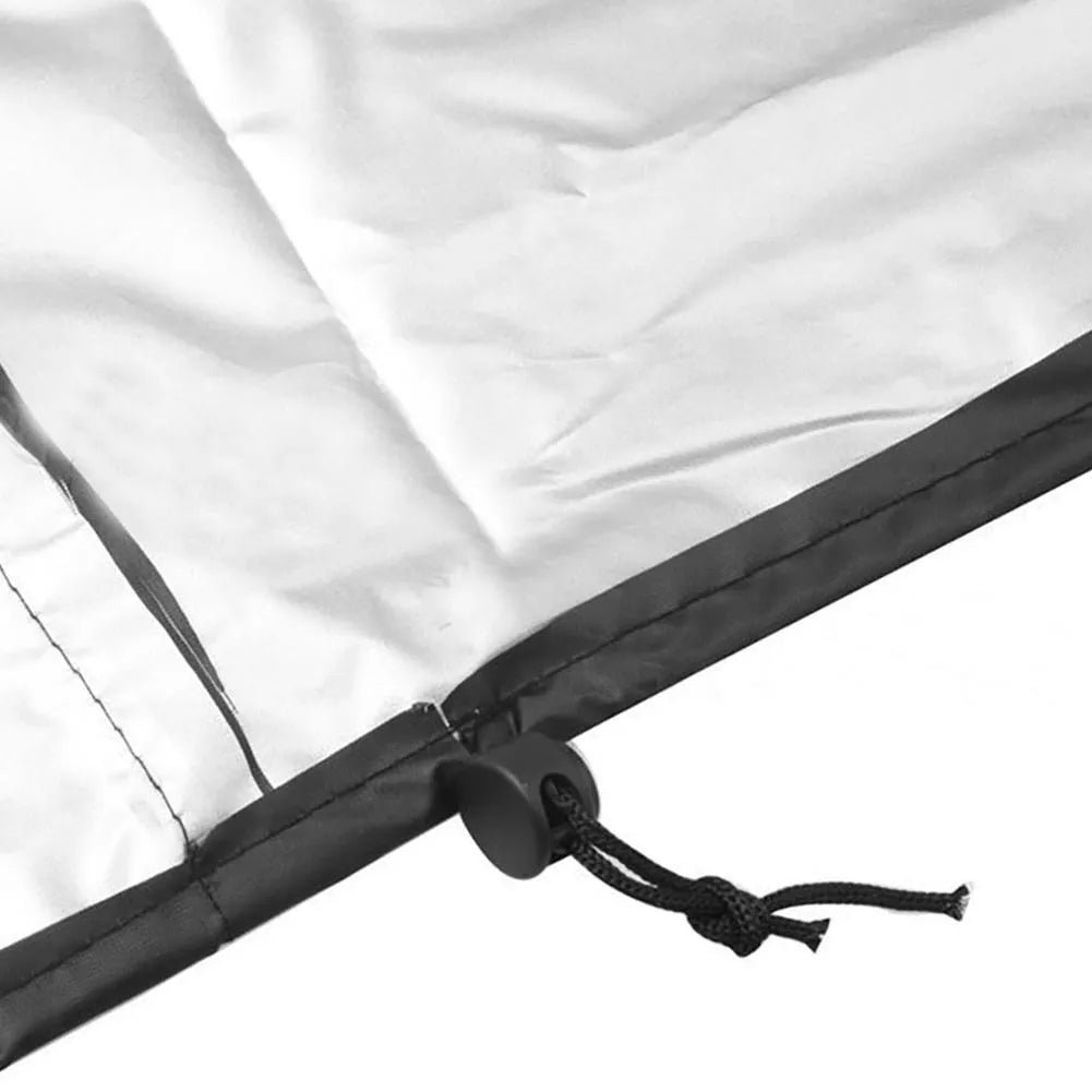 Outdoor patio heater cover in 210D Oxford cloth with PU waterproof coating, 221x61x53cm size