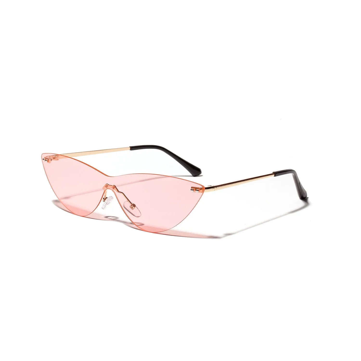 Brown vintage-style metal frame sunglasses with UV400 protective lenses for adults