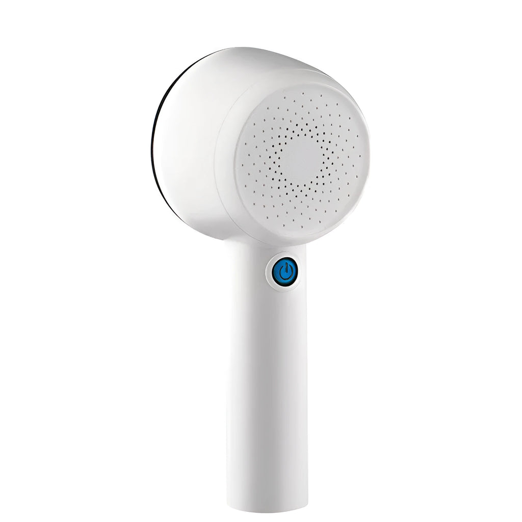 White rechargeable fabric shaver and beater for removing bobbles from jumpers