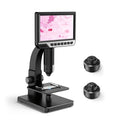 Digital microscope with 7 inch HD screen and dual lenses for 2000 times magnification