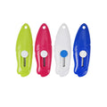 Cartoon-shaped art knife in plastic and metal construction for manual production cutting tasks