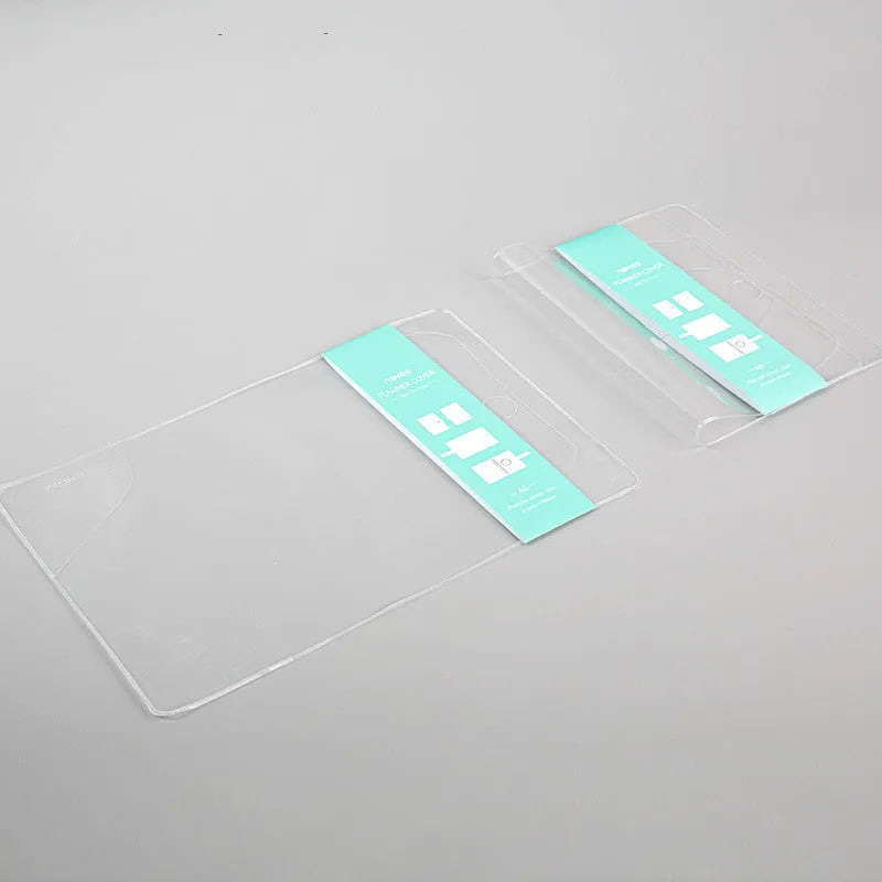 Transparent EVA book jacket for A6 loose-leaf books, 311 x 198mm clear protective cover