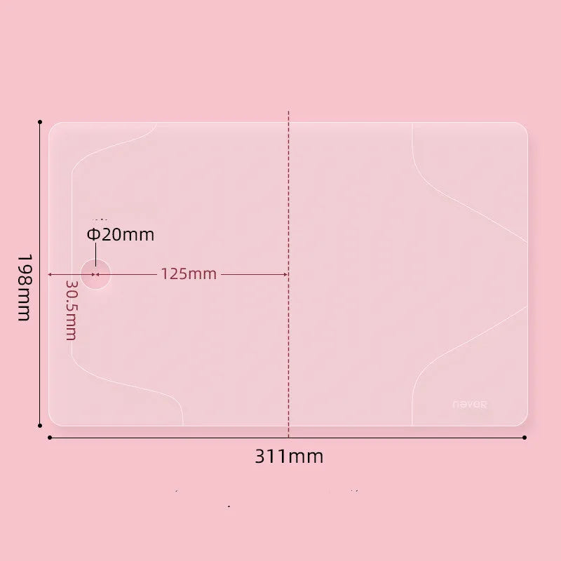 Transparent EVA book jacket for A6 loose-leaf books, 311 x 198mm clear protective cover