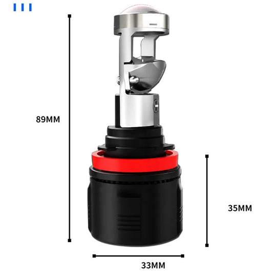 Benali TRK502X Jinpeng 502 motorcycle LED lens headlight bulb Youjia Liangdu T8 series low beam high beam modification accessory