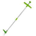 Aluminium handle manual weed puller garden tool on soil