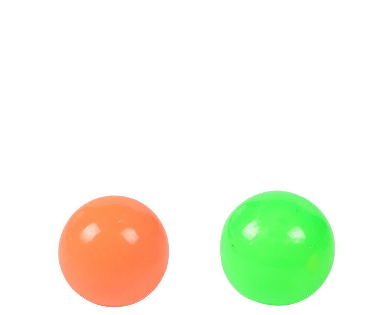 4.5cm luminous ceiling ball in TPR, sticky wall ball for children, random colour
