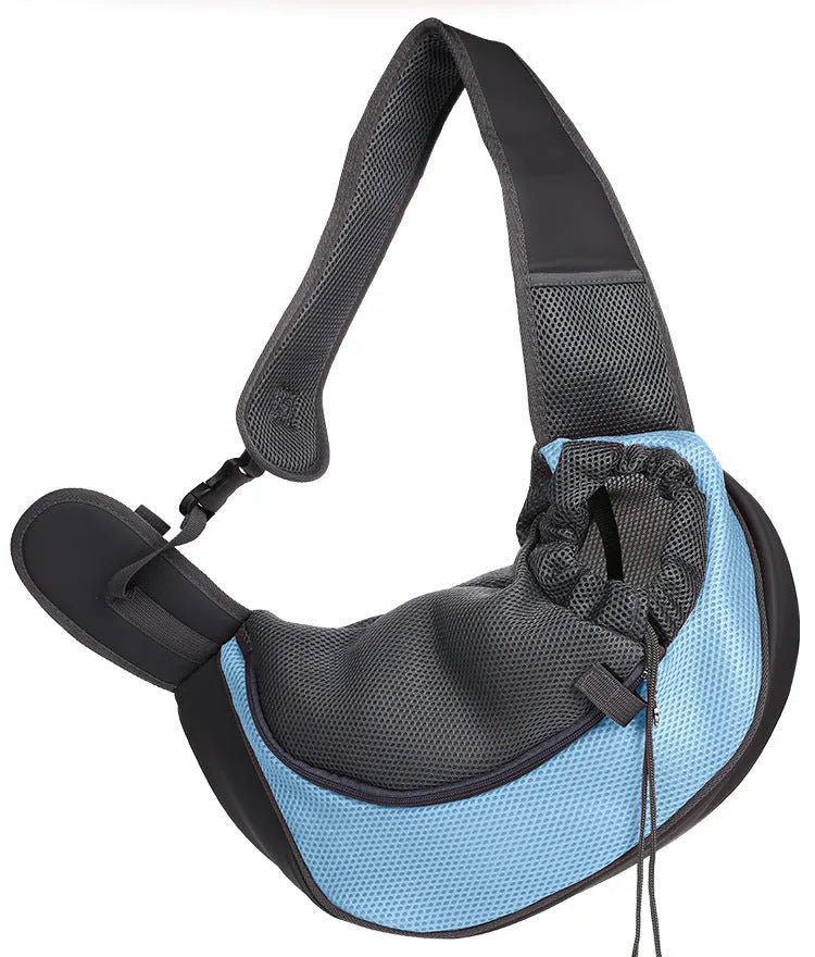 Breathable mesh pet shoulder bag for small dogs and cats up to 12kg in multiple colours