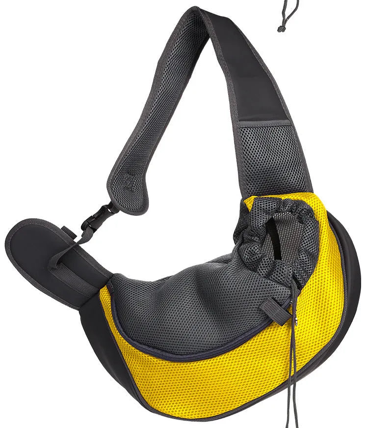 Breathable mesh pet shoulder bag for small dogs and cats up to 12kg in multiple colours