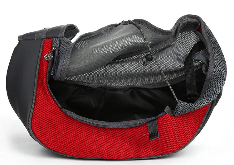 Breathable mesh pet shoulder bag for small dogs and cats up to 12kg in multiple colours