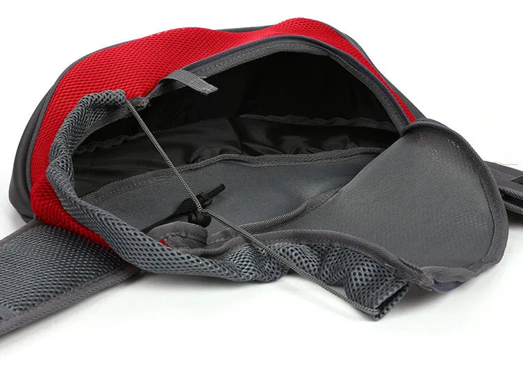 Breathable mesh pet shoulder bag for small dogs and cats up to 12kg in multiple colours