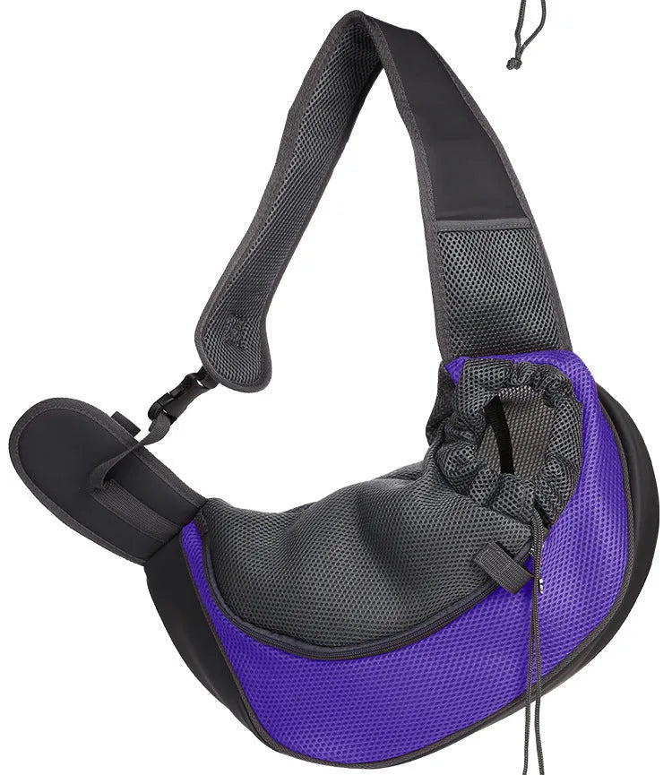 Breathable mesh pet shoulder bag for small dogs and cats up to 12kg in multiple colours