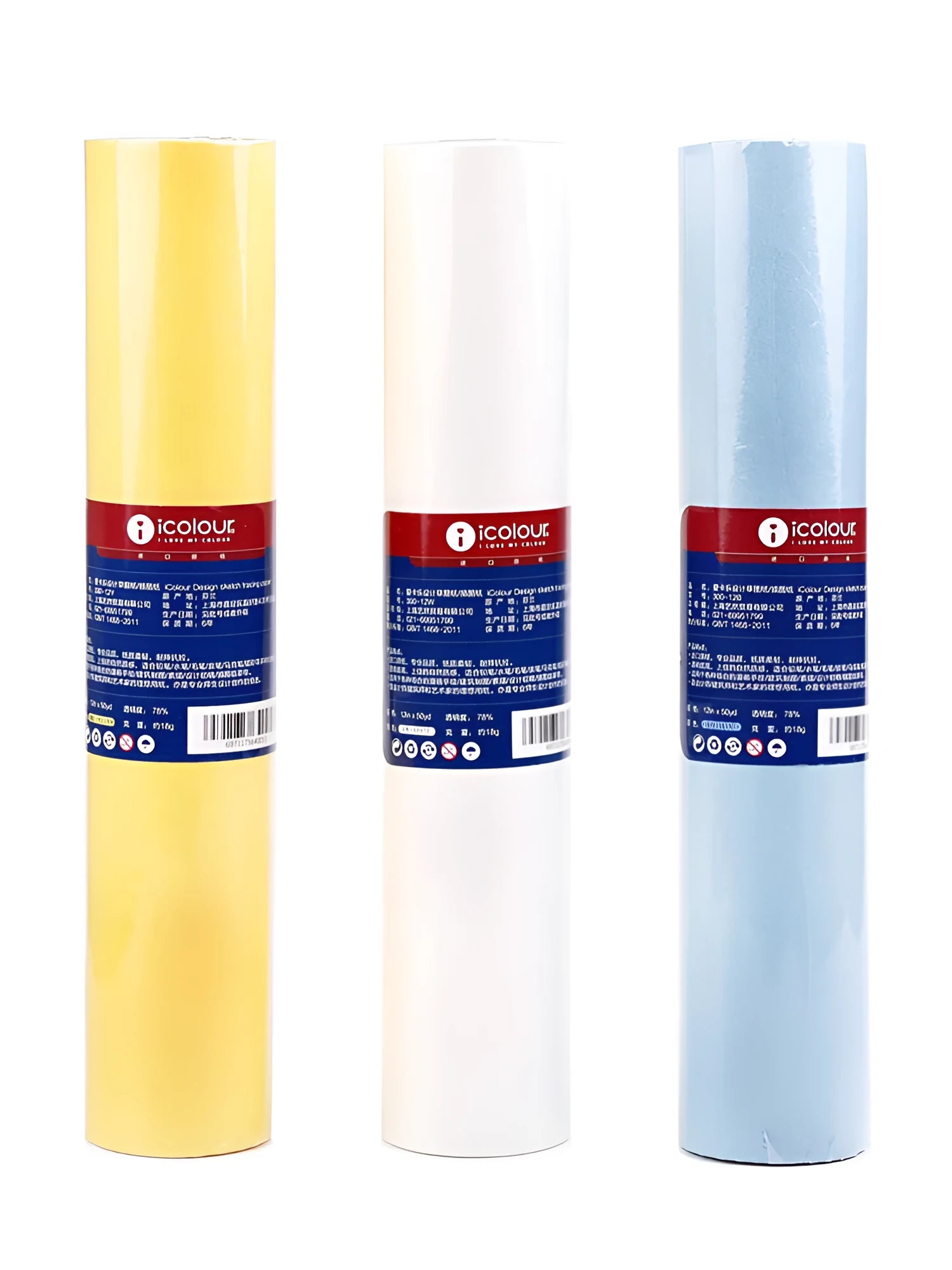 Aikale sketch scroll paper roll for drawing and rubbing, showing white and yellow colour options