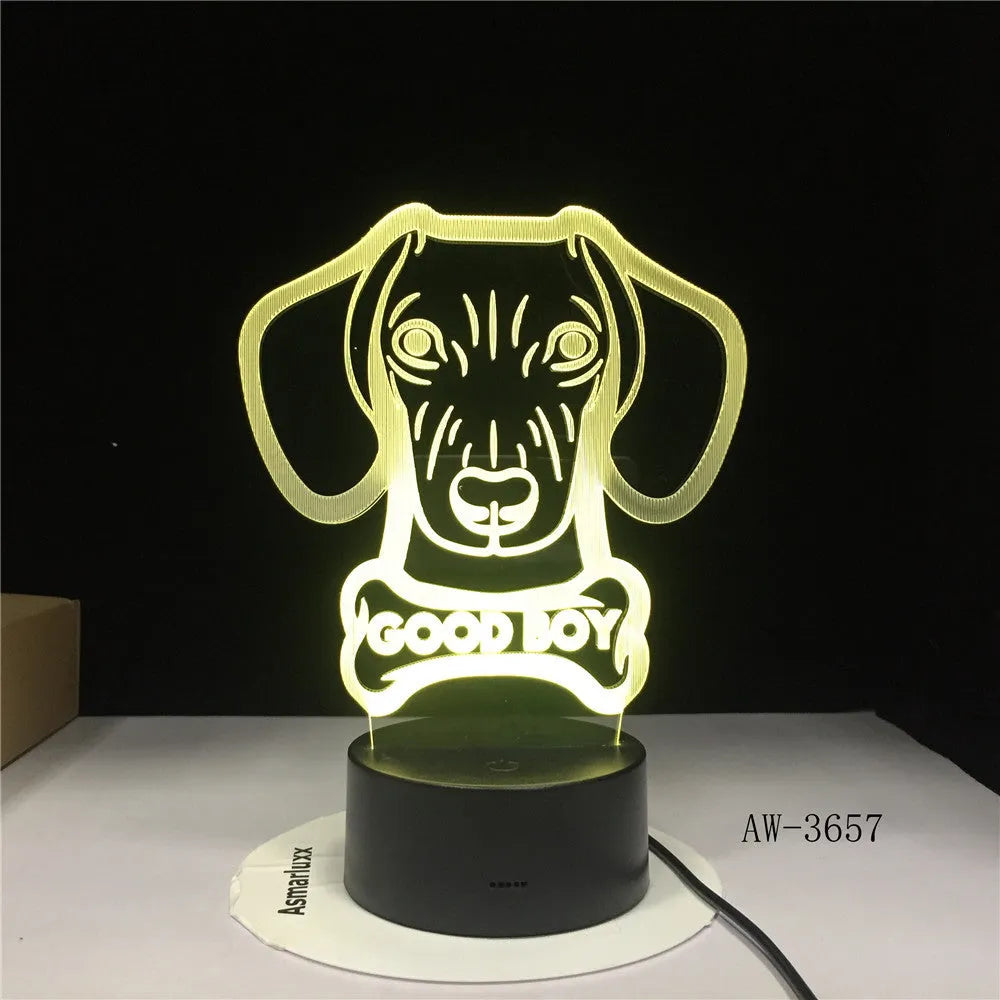 Remote control touch LED table lamp with colourful gradient acrylic shade on a black base.