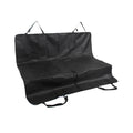 Waterproof dog kennel mat in black made from 600D Oxford cloth for car rear seat protection.