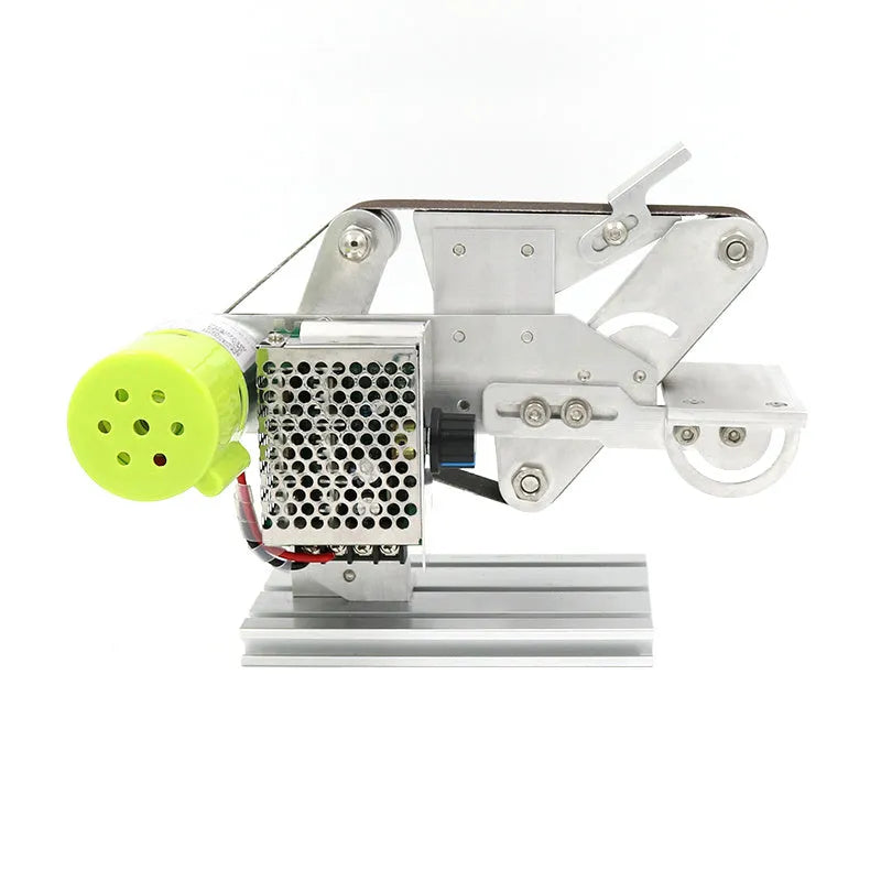 895 fixed-angle desktop belt grinder with speed adjustment control