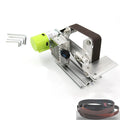 895 fixed-angle desktop belt grinder with speed adjustment control