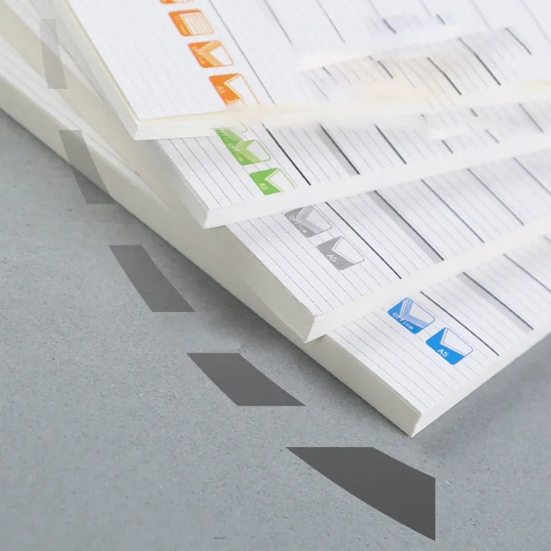 Wholesale notebook soft copy diary with striped design, 20-40 sheets, fresh Japanese Korean style