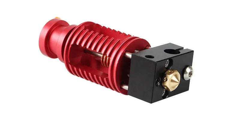Upgraded Seal 3D printer extruder Dragon Hotend with orange buckle, 0.4mm nozzle, and six brass nozzles