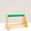 Solid wood bird perch stand with random mixed colour for small birds