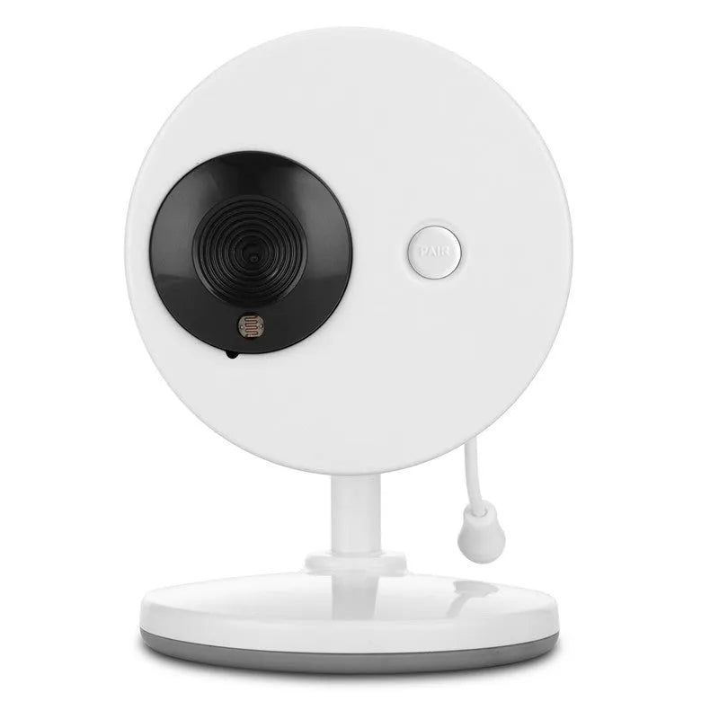White 3.5 inch digital wireless baby monitor with UFO camera design for indoor baby monitoring