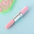 Plastic diamond painting point drill pen tool in pink, purple or green for 5D diamond embroidery and cross stitch.