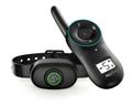 Black and orange rechargeable remote control dog training collar with waterproof design.
