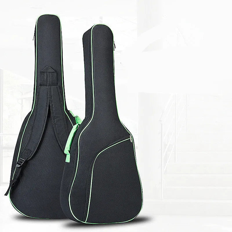Universal A3 acoustic guitar bag in orange Oxford cloth with double shoulder straps and zip closure