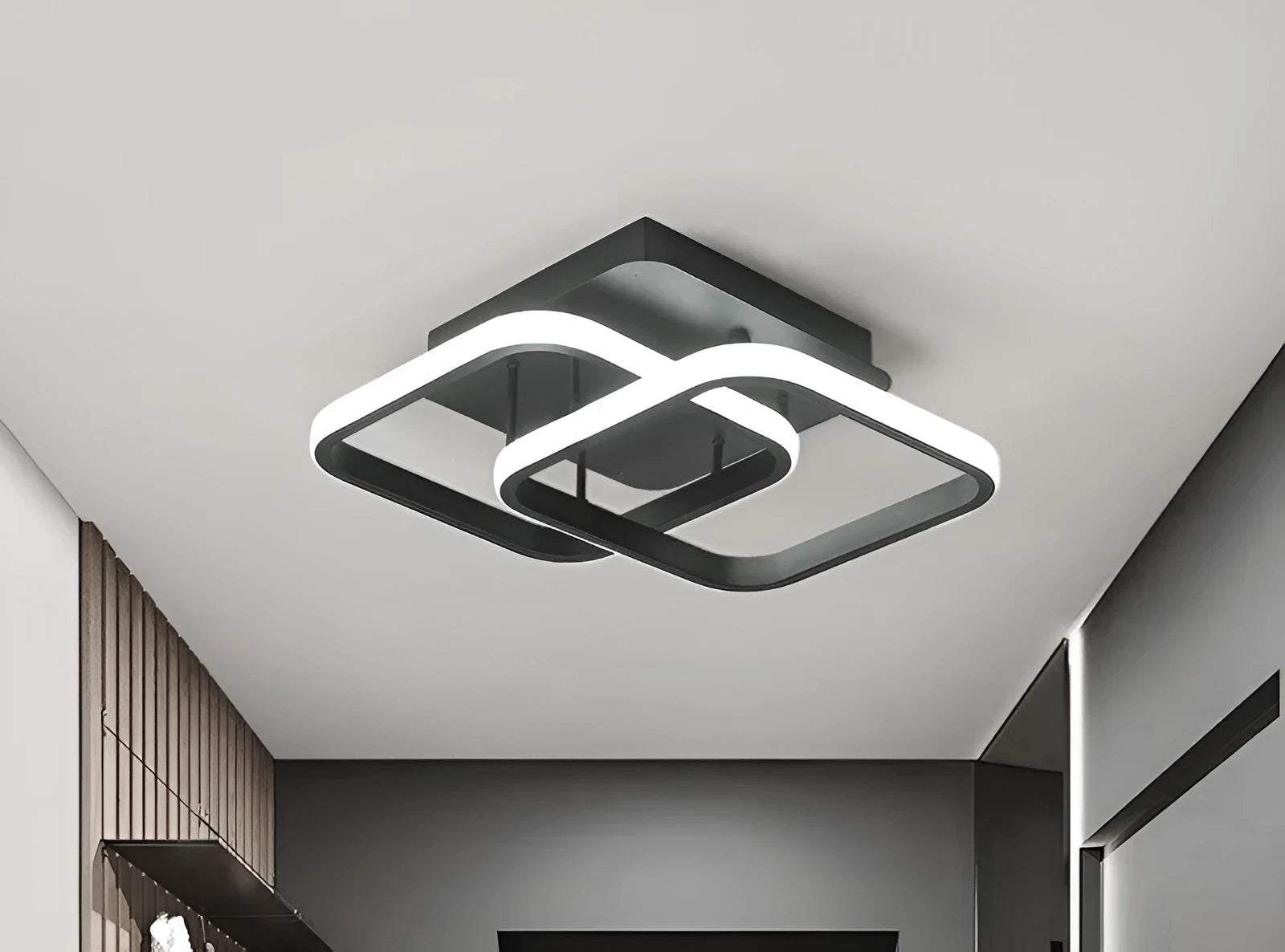 Modern Nordic aisle light in white finish for hallway ceiling installation