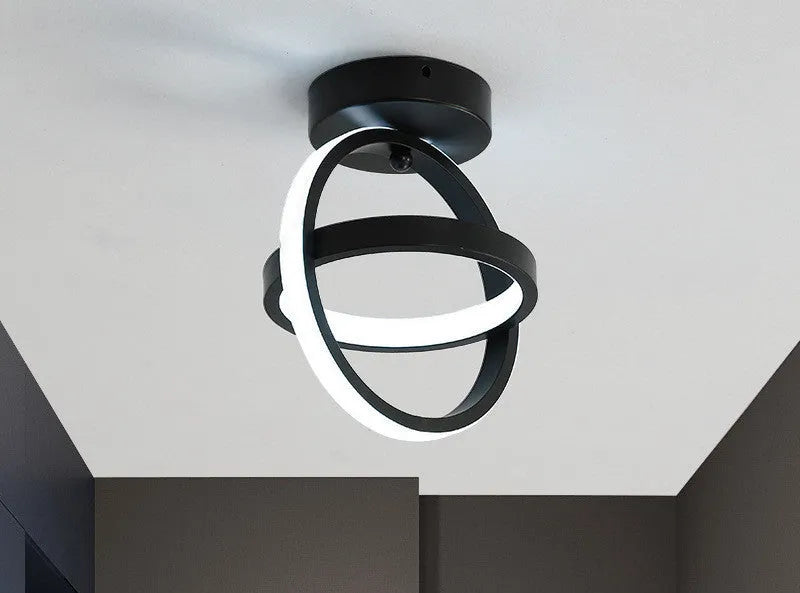Modern Nordic aisle light in white finish for hallway ceiling installation