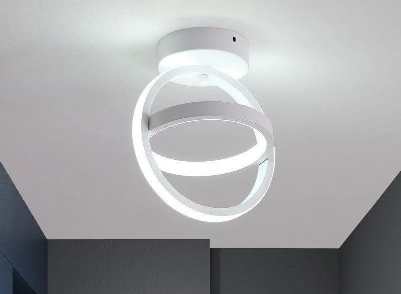 Modern Nordic aisle light in white finish for hallway ceiling installation